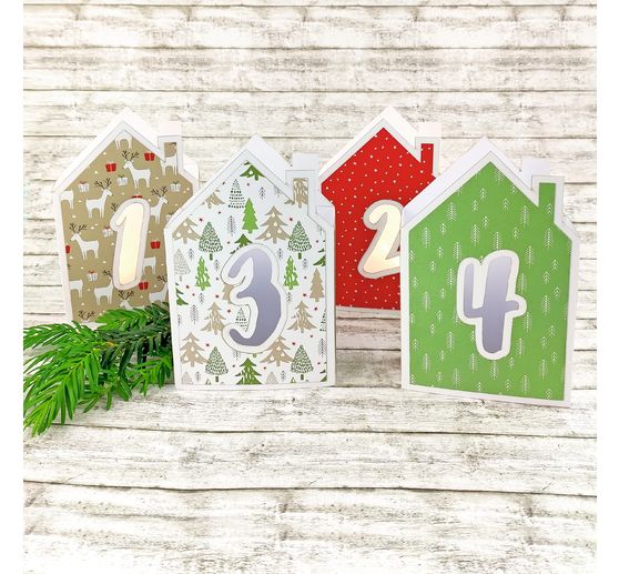 Motif photo cardboard "Christmas trees"