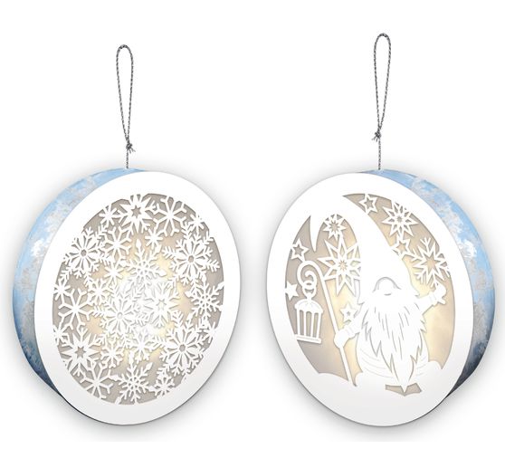 Lightboxes "Gnome & Snowflakes", 2er-Set