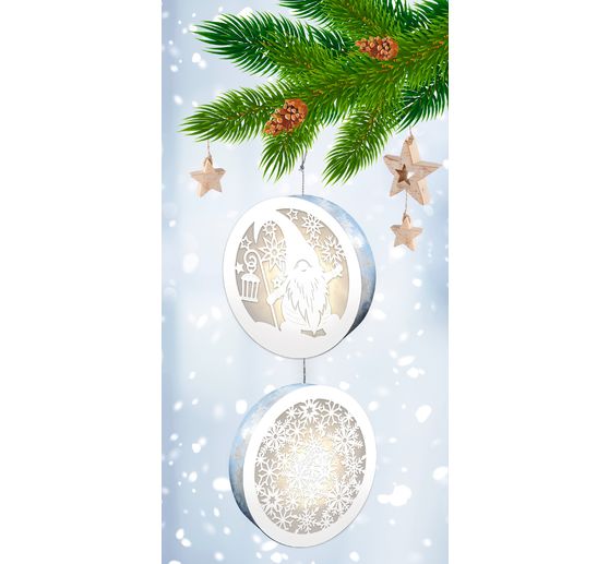 Lightboxes "Gnome & Snowflakes", 2er-Set