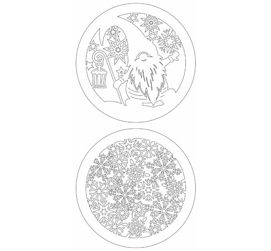 Lightboxes "Gnome & Snowflakes", 2er-Set
