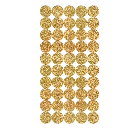 Sticker "Kreise gold", 200 Stück
