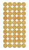 Sticker "Kreise gold", 200 Stück