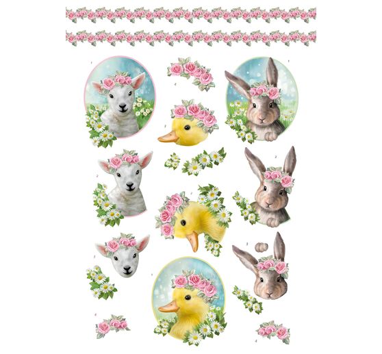 3D-Stanzbogenbuch "Spring Animals"