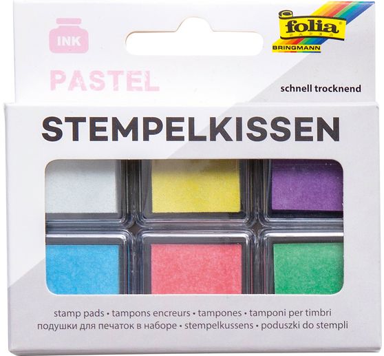 Stempelkissen-Set, 6-tlg., Pastell