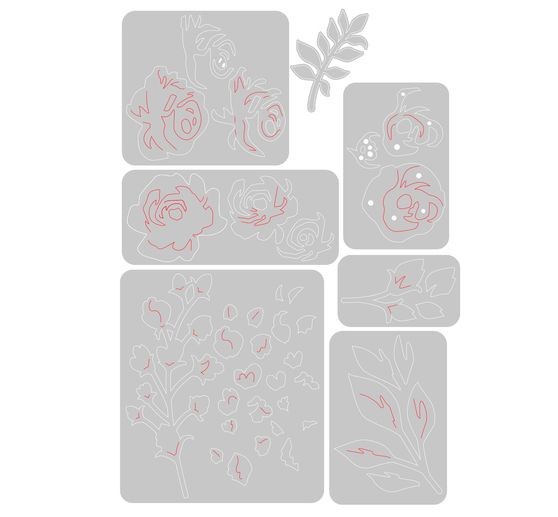 Sizzix Thinlits Stanzschablone "Floral Layers 2"