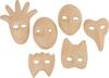 VBS Children's masks, papier-mâché, set of 6