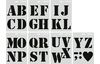 Schablonen-Set "XL Buchstaben"