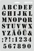 Schablone "Saloonschrift"