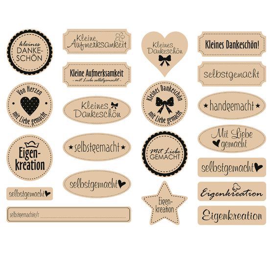 Kraft paper-Sticker "Self-made"