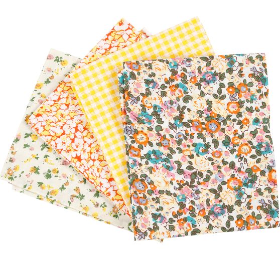 Fabric package "Lovely Yellow ", set of 4