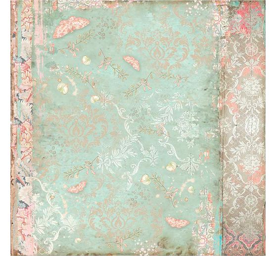 Scrapbook-Block "Katze und Orchidee"