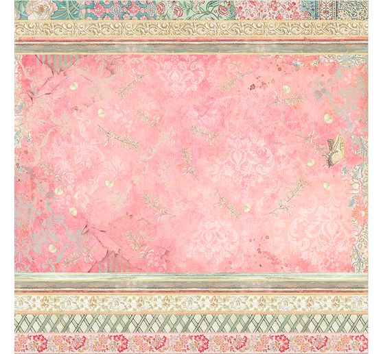 Scrapbook-Block "Katze und Orchidee"