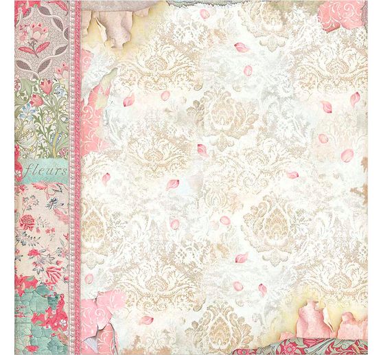 Scrapbook-Block "Katze und Orchidee"