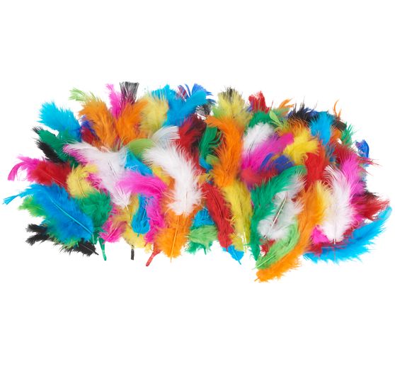 Fluffy feather mix "Intense colors"