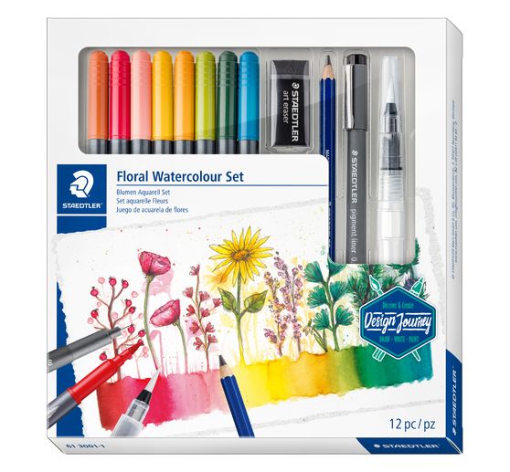 STAEDTLER aquarelle-set "Flowers"