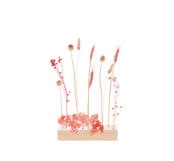 Rico Design Holzständer für Trockenblumen, 21 x 4 x 5 cm