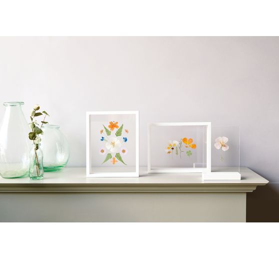 Rico Design Holzrahmen Natur mit doppelter Acrylscheibe