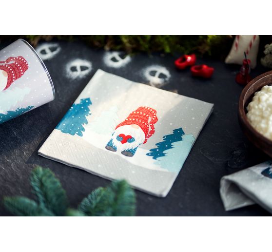 Serviette "Wichtel im Wald"