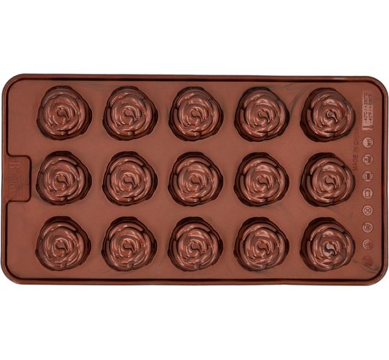 Silikon-Pralinenformen "Rose"