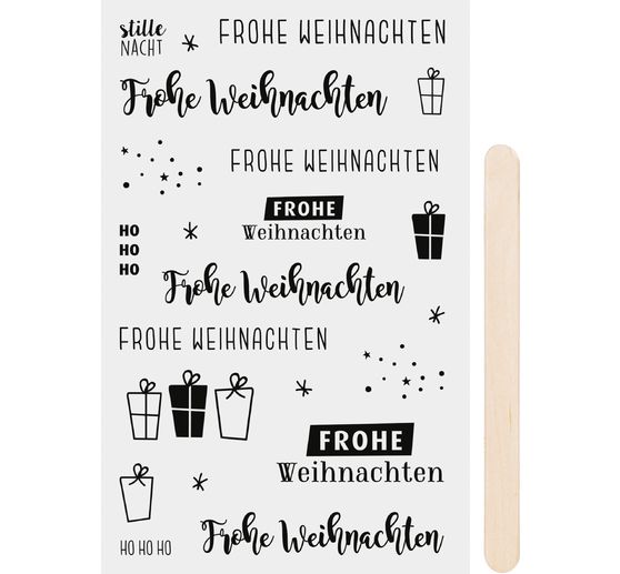 Rubbel-Sticker "Frohe Weihnachten"