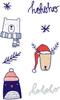 Holz-Sticker "Winterzeit"