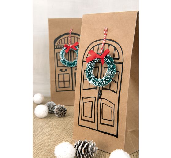 Miniatur Weihnachtskränze