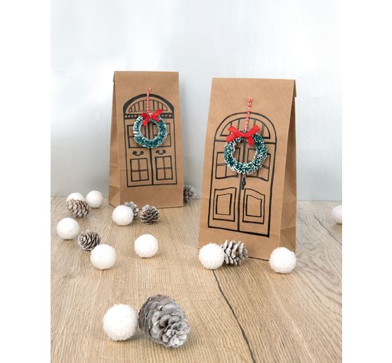 Miniatur Weihnachtskränze