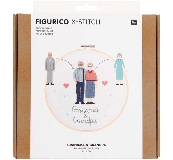 Rico Design Stickpackung "Figurico Grandma & Grandpa"