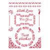 Schablone "Best Wishes"