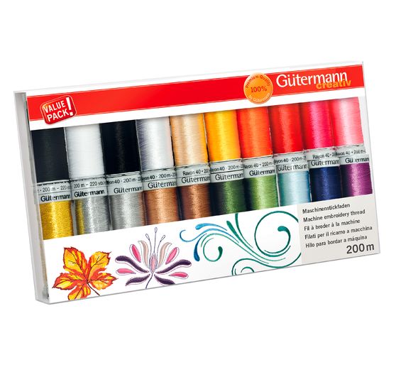 Gütermann Machine embroidery thread set