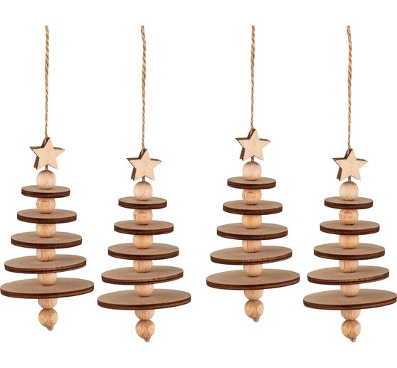 Craft kit wooden tree decoration pendant