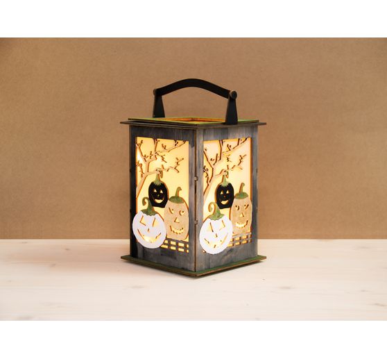 Wooden Lantern "Halloween"