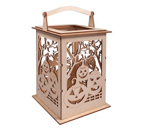 Wooden Lantern "Halloween"