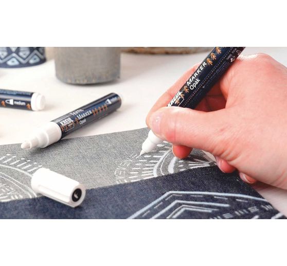 KREUL Textil Marker Opak "Black & White", 4er-Set