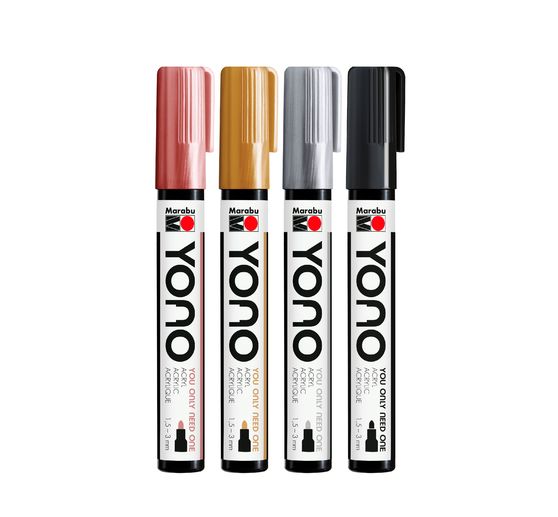 Marabu YONO Marker-set "METALLIC"