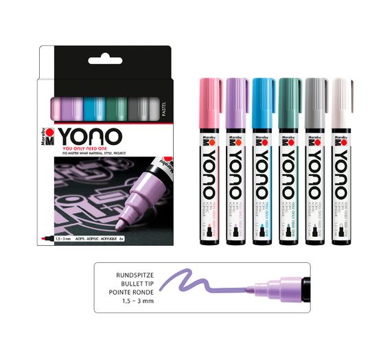 Marabu YONO Marker-Set "PASTEL"