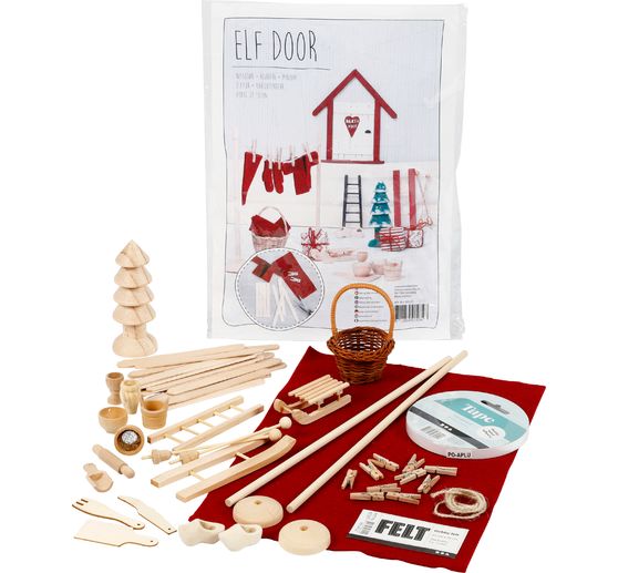 Craft kit Secret Santa door "Elf Door"
