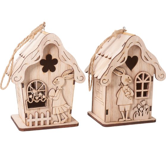 VBS Wooden building kit "Rabbit houses", with LED