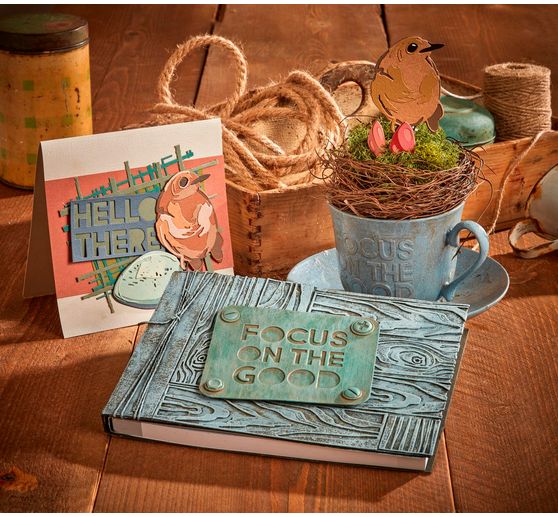 Sizzix Thinlits Stanzschablone "Bird & Egg Colorize by Tim Holtz"