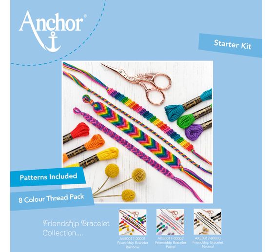 Anchor Starter Kit "Freundschaftsbänder Kit Regenbogen"