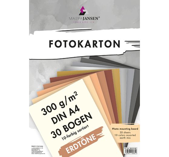 Fotokarton-Sortierung "Erdtöne"