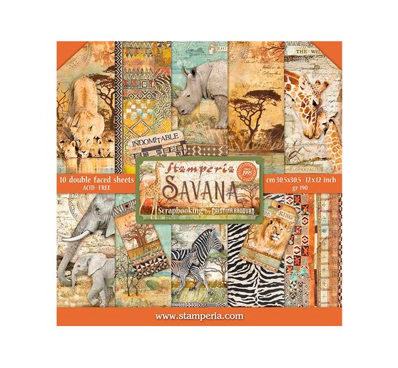 Scrapbook block "Savana"