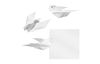 Transparent folding sheets, white