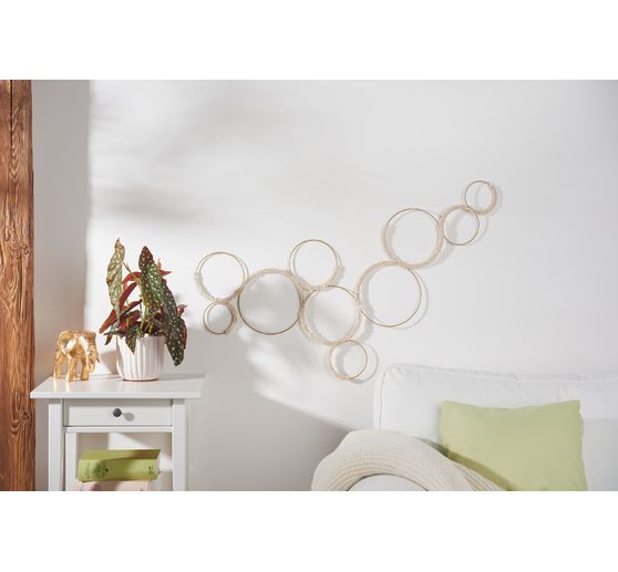 Metal ring "Circle", Gold color, set of 10