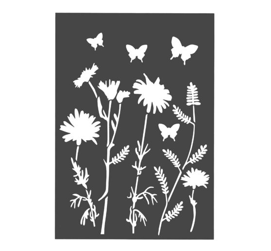 Stencil "Field flowers"