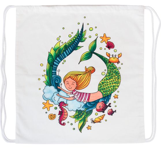 Bastelset Sportbeutel und Schlampermäppchen "Mermaid"
