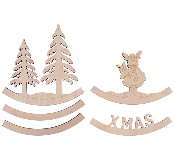 VBS Holz Deko-Bogen "X-MAS"