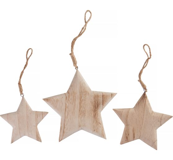 VBS Wooden decoration pendant "Stars"
