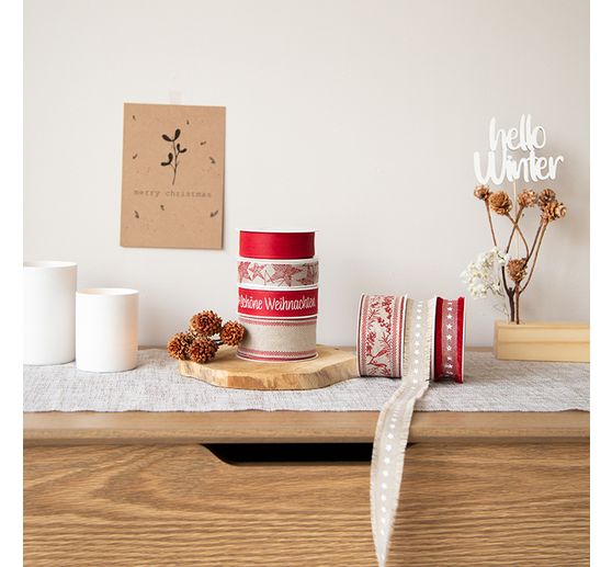 Printed ribbon "Schöne Weihnachten" 