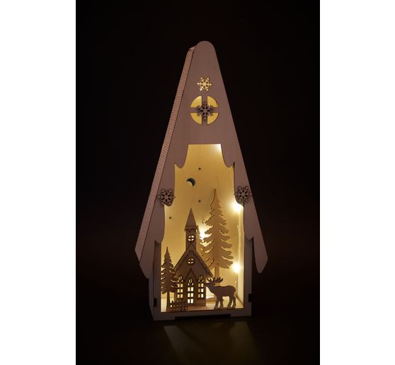 VBS Light fir with winter scene, incl. LED